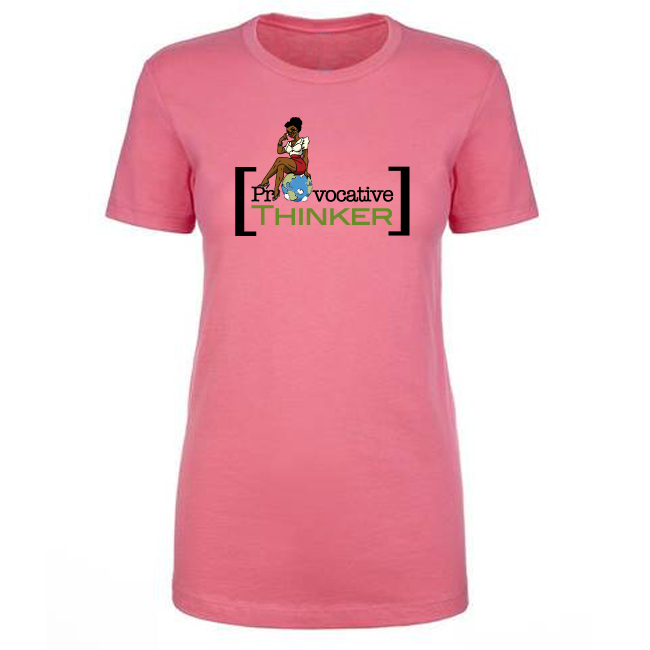 Provocative Thinker Womens Pink Tee